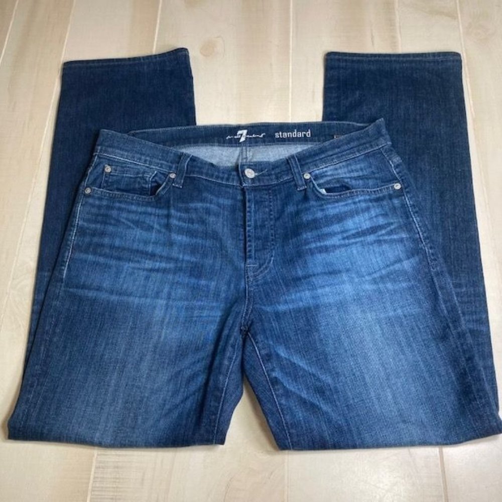 7 for All Mankind Men's Standard Button-fly Straight Jeans - Size 34 x 31